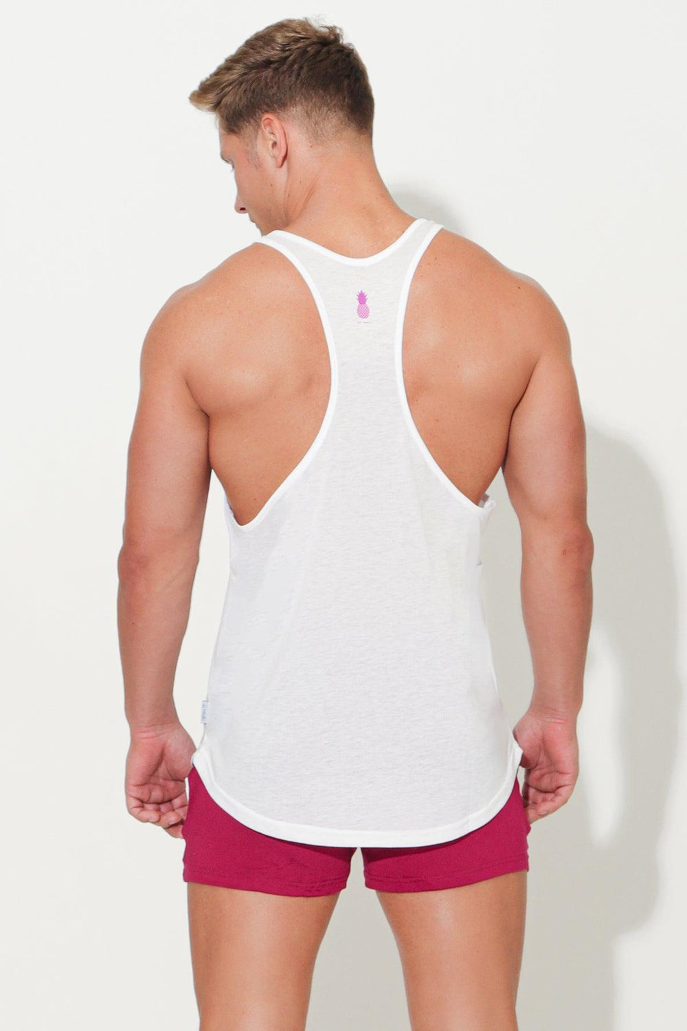 JJ Stringer - White w/ Purple Logo - JJ Malibu