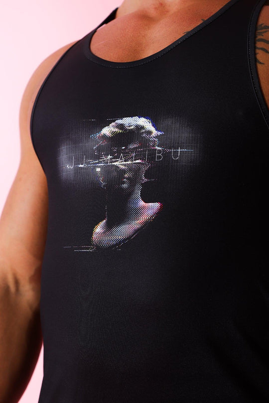 Feel-Me Scoop Bottom Tank - Glitch - JJ Malibu