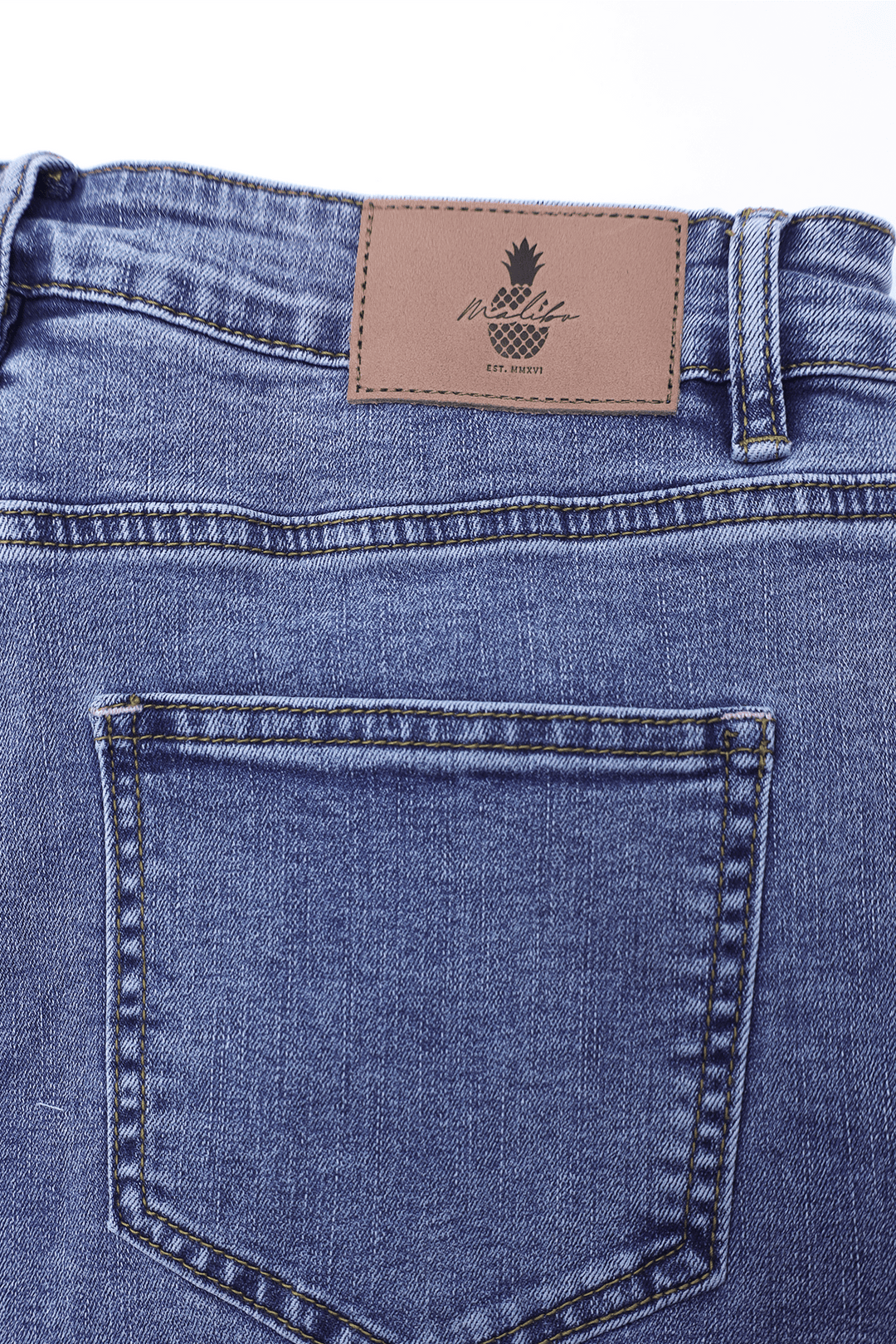 Rockstar Raw Cut 2.5" Denim Short Shorts - Washed Blue - JJ Malibu
