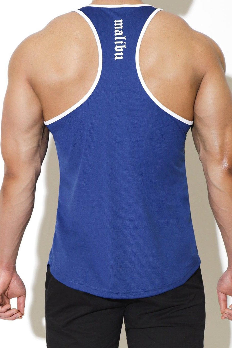 Quick-Dry Tank Top - Dark Blue w/ Skull Design - JJ Malibu