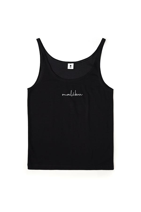 Mind in Malibu Wide-Cut Tank Top - Black - JJ Malibu