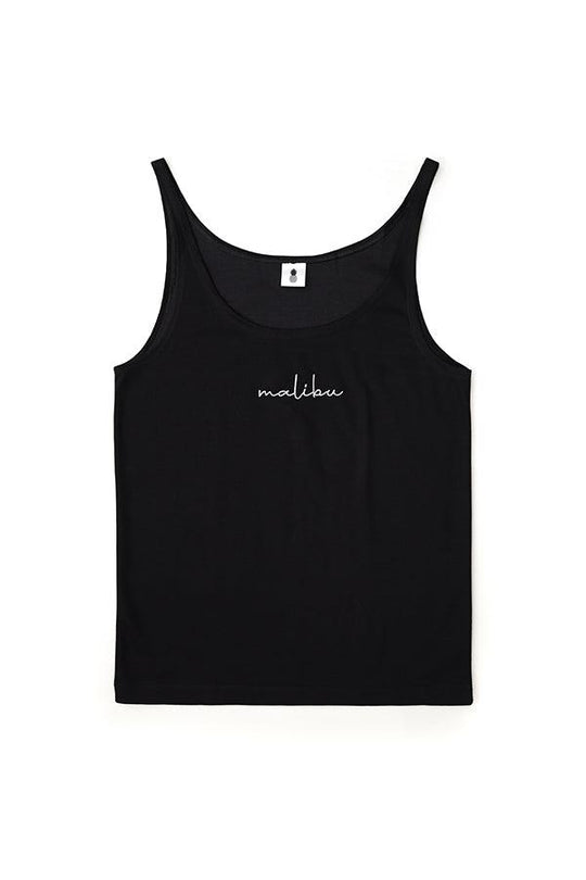 Mind in Malibu Wide-Cut Tank Top - Black - JJ Malibu