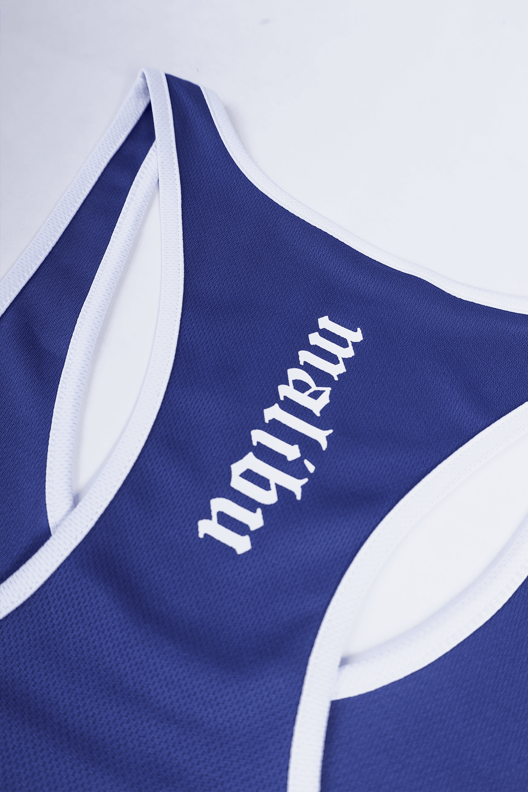 Chaos Dri Fit White Trim Tank Top - Dark Blue w/ Skull Design - JJ Malibu