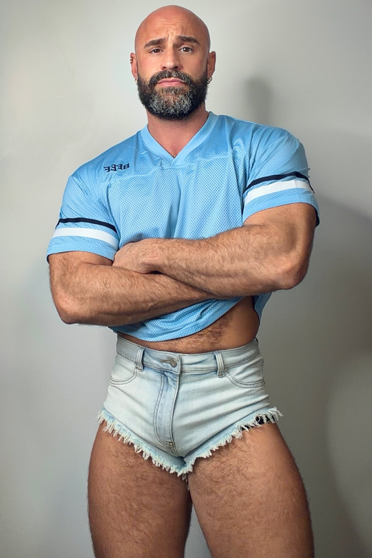 JJ Varsity V-Neck Jersey - Sky Blue