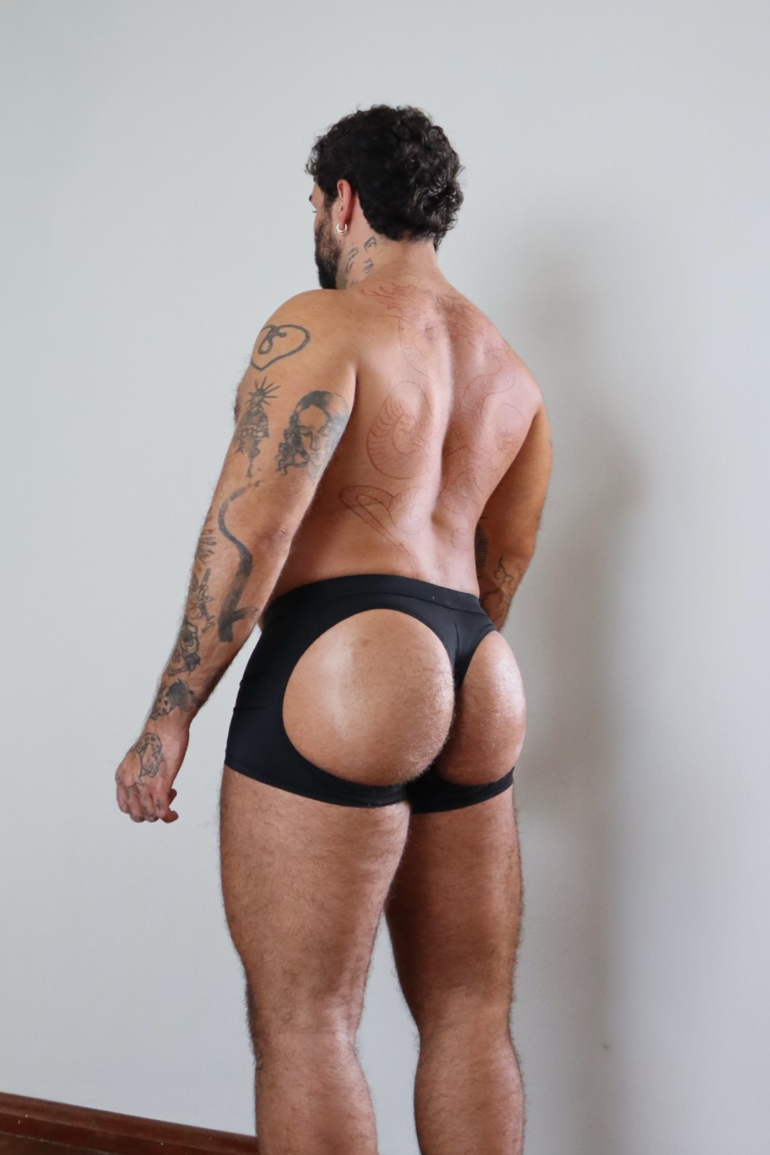 Juicy JJ Boxers with Rear Cutouts - Midnight Black