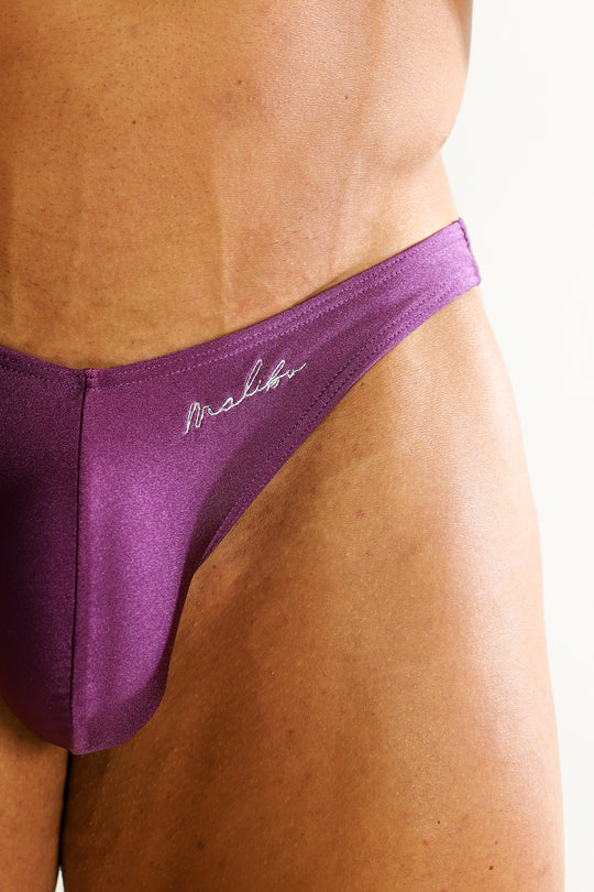 Dynamic Scrunch-Butt Bikini Briefs - Dark Purple