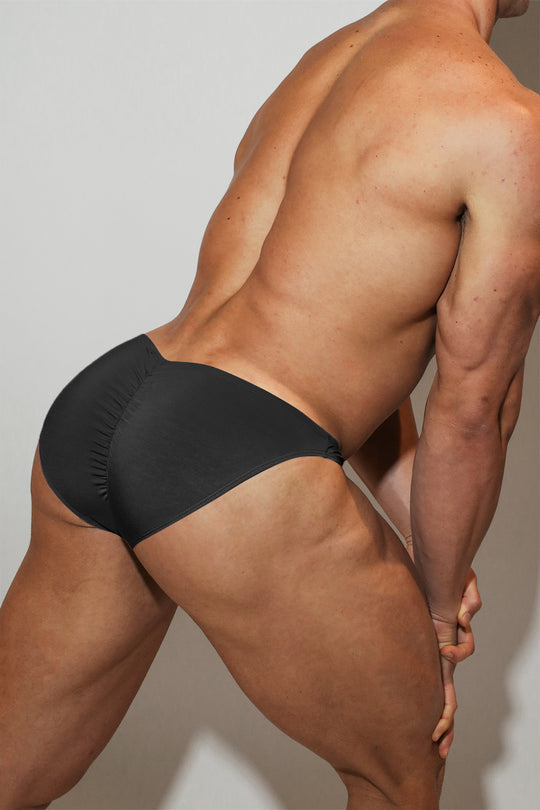 Premium Modal Scrunch-Back CHEEKY Brief - Black